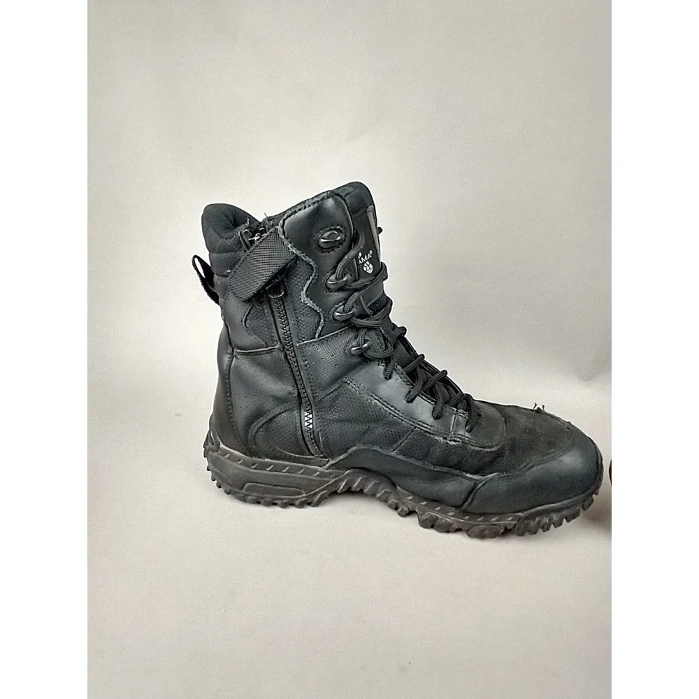 Altama Vengeance SR 8 Side Zip Tactical Boots Black Mens 9.5 305301 Duty Shoes